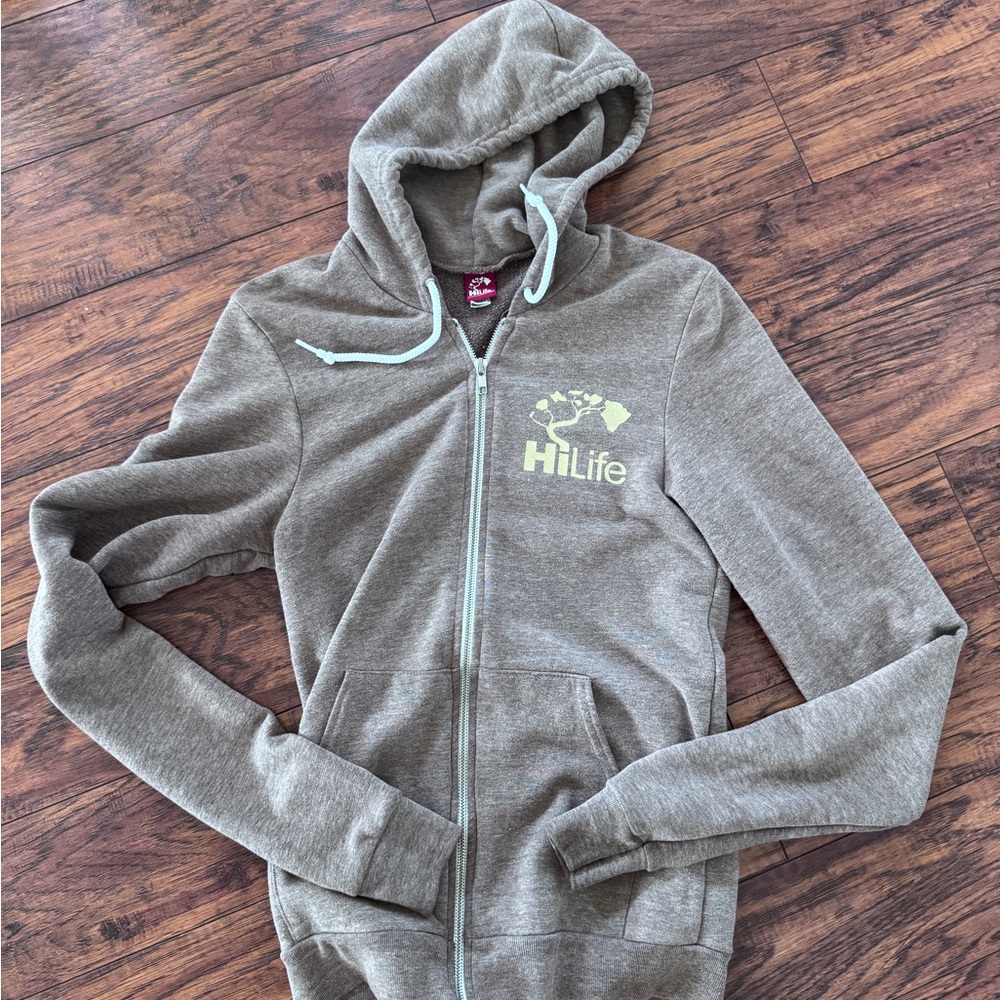 HiLife Tan Zip-Up Hoodie